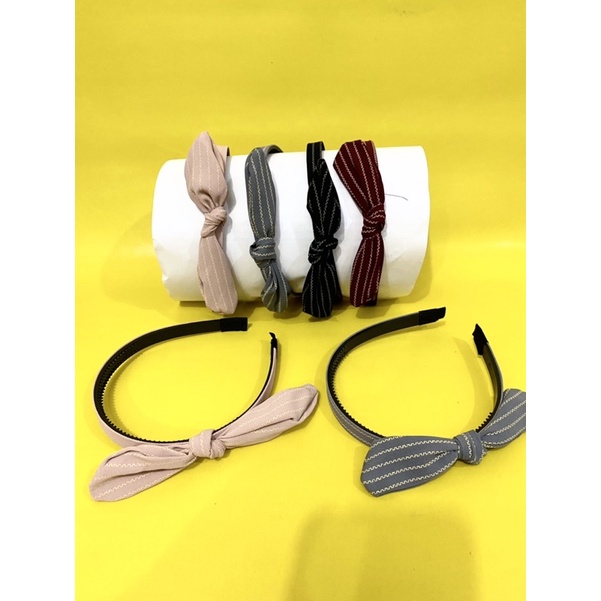 PAKET 2 PCS BANDO PITA / BANDO KOREA PITA WARNA WARNI / BANDO KOREA POLOS / BANDO PITA / BANDANA KOREA / BANDANA MOTIF GARIS PITA / BANDANA POLOS PITA / BANDANA MOTIF GARIS / BANDO MOTIF GARIS