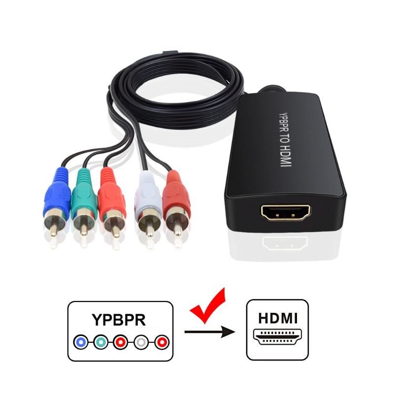 Btsg for to YPbPr Converter for to Komponen Adapter Support 720/1080P for Apple TV for PS3 X-box DVD Player Dengan