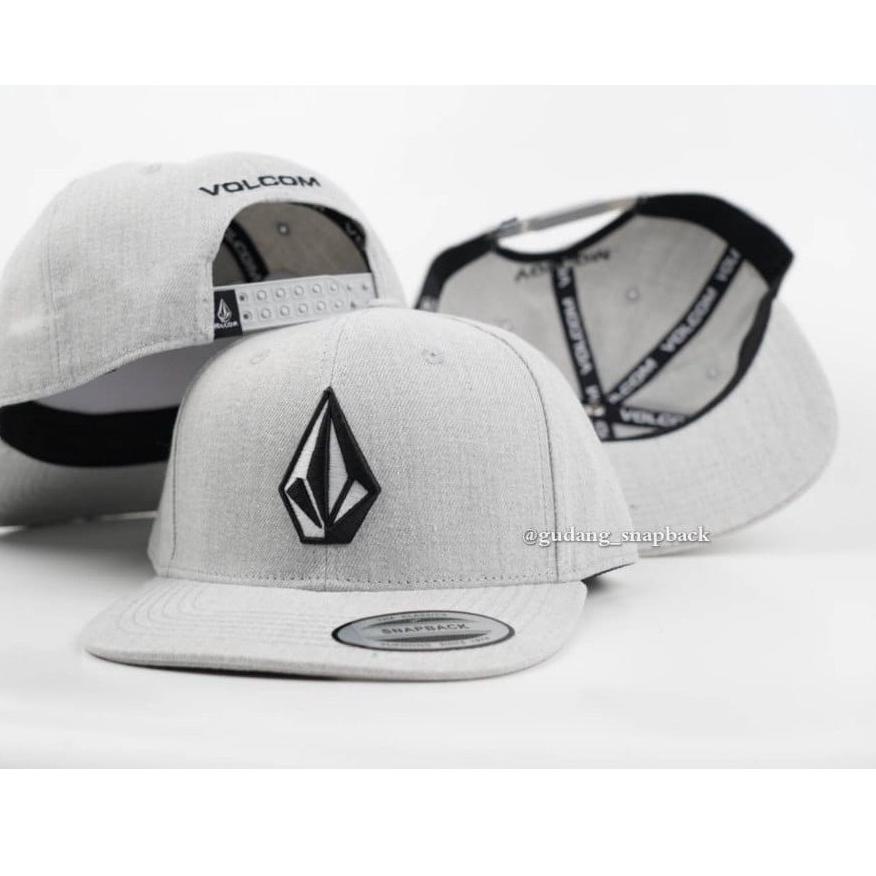 Topi Snapback Original Import Volcom Baseball Distro Unisex Pria Wanita Premium YBCQM6643