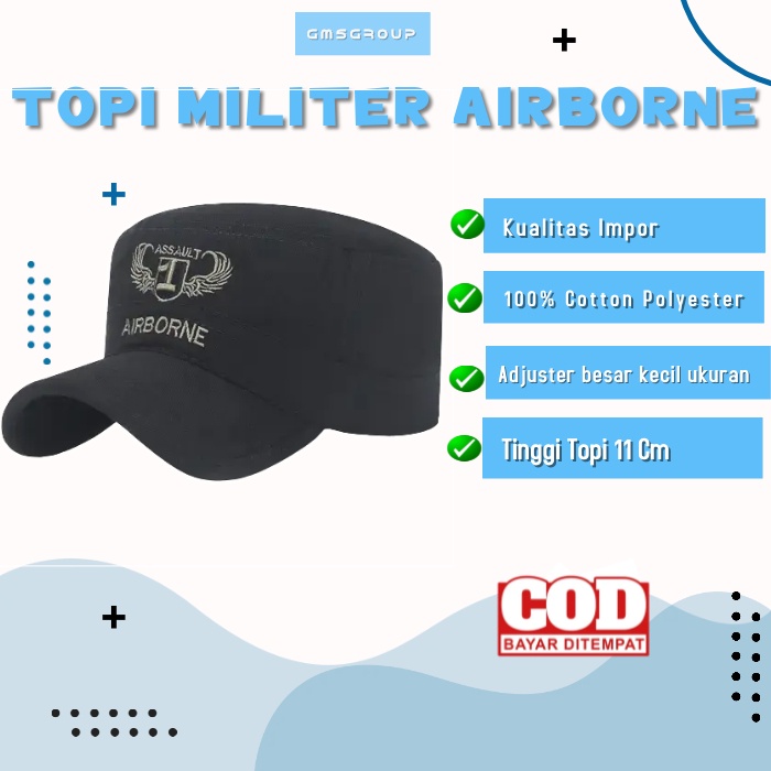 Topi KOMANDO Military hats Impor Caps Topi militer AIRBORNE dan AIRFORCE