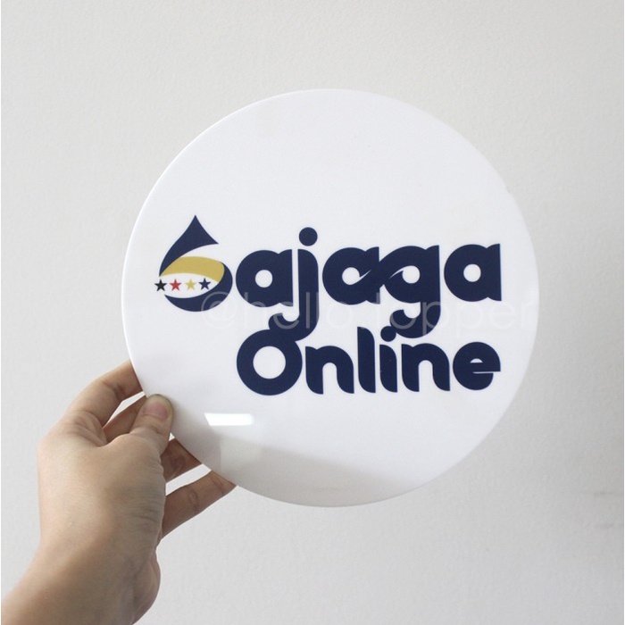 

Logo Acrylic UV printed 20cm / Logo Signage Akrilik Keren
