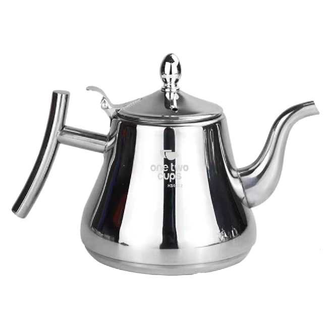 (100% BARANG ORI) One Two Cups Teko Air Teh Kopi Water Teapot 1L with Filter HS4012