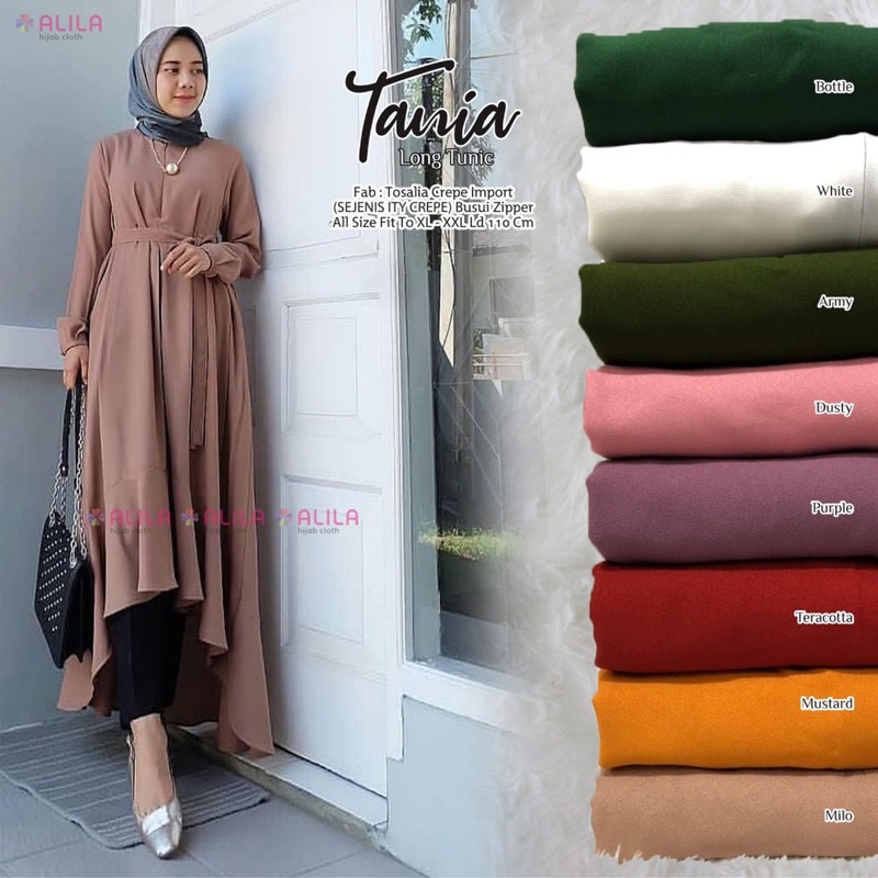 Tunik Series By Alila Tania Long Tunik Best Seller