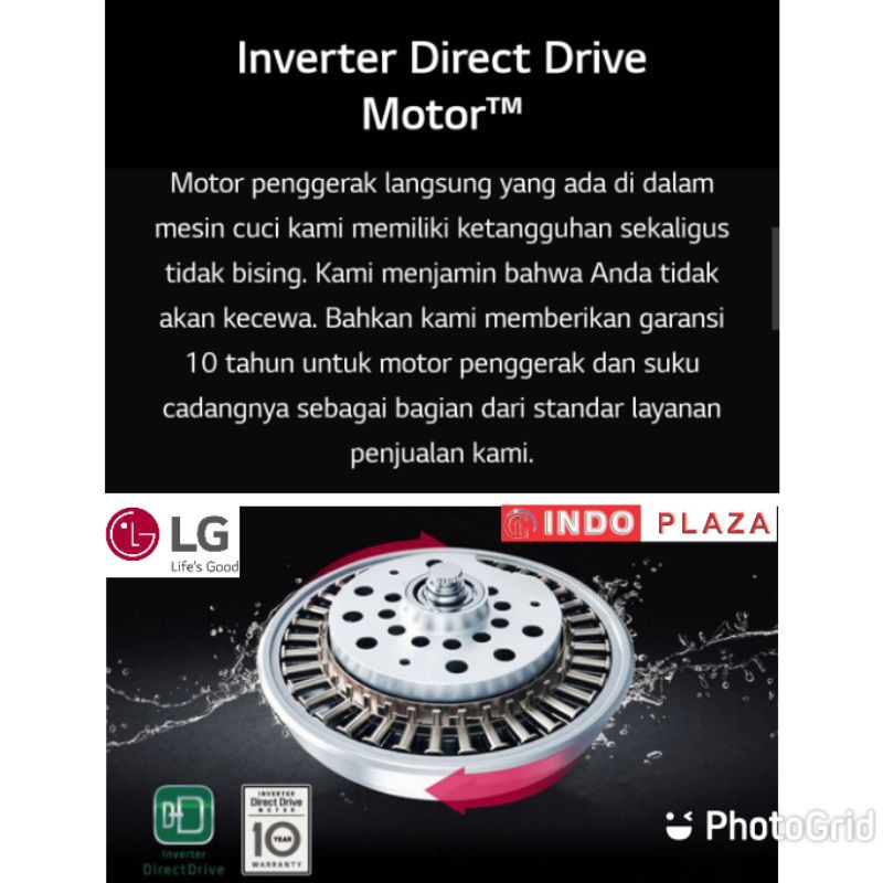 MESIN CUCI FRONT LOADING 8 KG / 8KG LG FM1208N3W