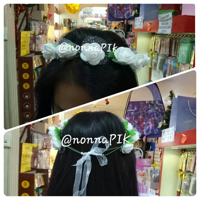 Flower Crown / Bando Crown Bunga / Bando Pengantin