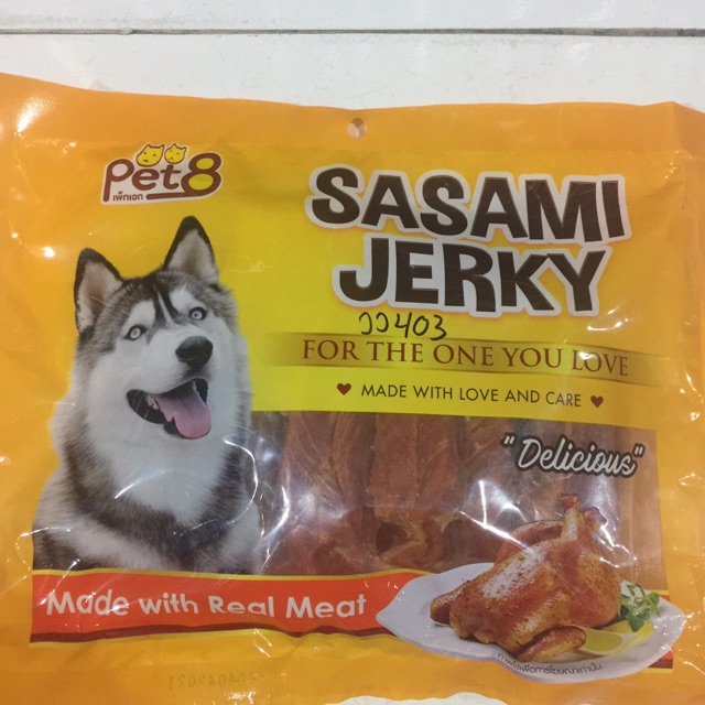 Pet8 sasami jerky JJ403 cemilan snack anjing