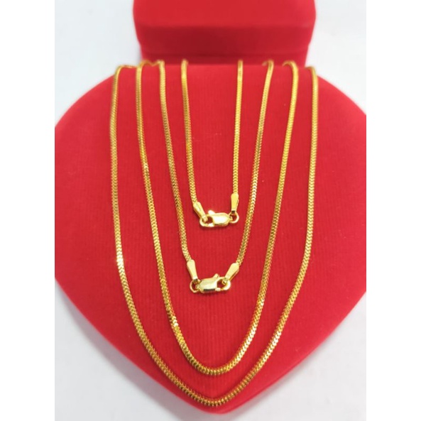 KALUNG DEWASA PERAK 925 LAPIS EMAS 24K MODEL RANTE MILANO IMPORT