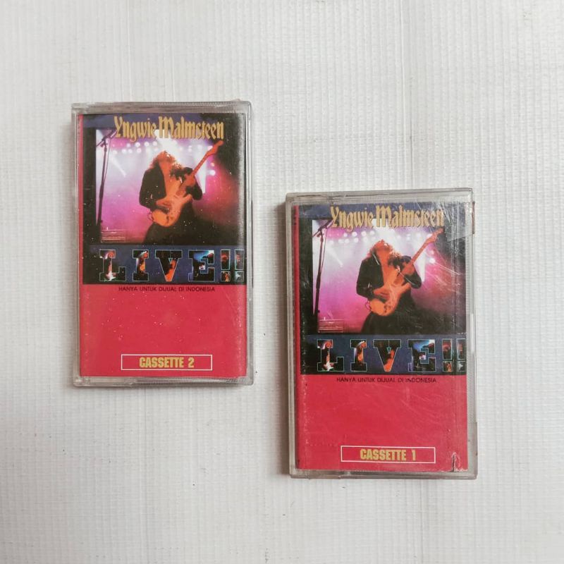 kaset pita yngwie malmsteen live (dobel kaset)
