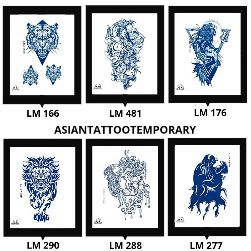 ⛔LIMITED EDISION⛔ SEMI PERMANEN &quot;MACAN - TIGER - SERIGALA - WOLF - RUBAH - LION - HARIMAU&quot; ORIGINAL TATO ASIANTATTOOTEMPORARY MAGIC TATTO BEST SELLER TEMPORARY