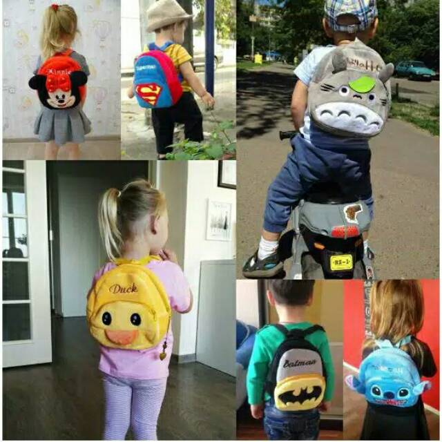 Tas Ransel Anak Sekolah Paud Tk Karakter Import