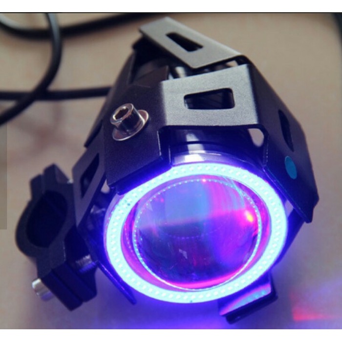 Cuci Gudang Lampu Tembak Sorot LED Cree U7 Projector Projie Motor RING BIRU