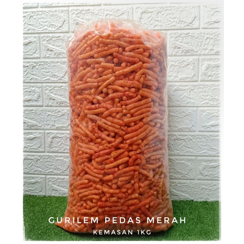 

Gurilem Pedas Merah Kemasan 1 kg / Gurilem KMP