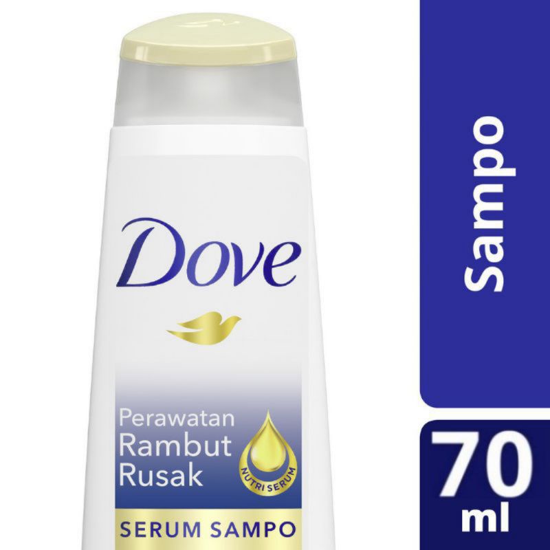 Dove Shampo Perawatan Rambut Rusak Sampo 70ML