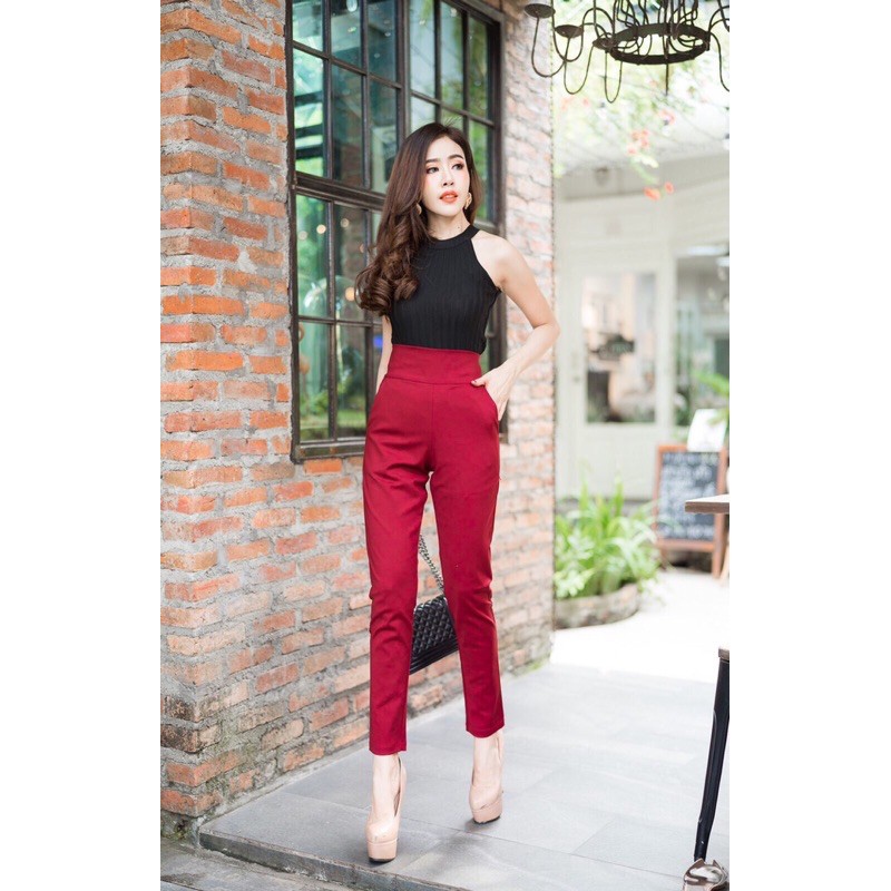 CELANA PANJANG HIGH WAIST TON BEWRY IMPORT BANGKOK (CLBRY013)