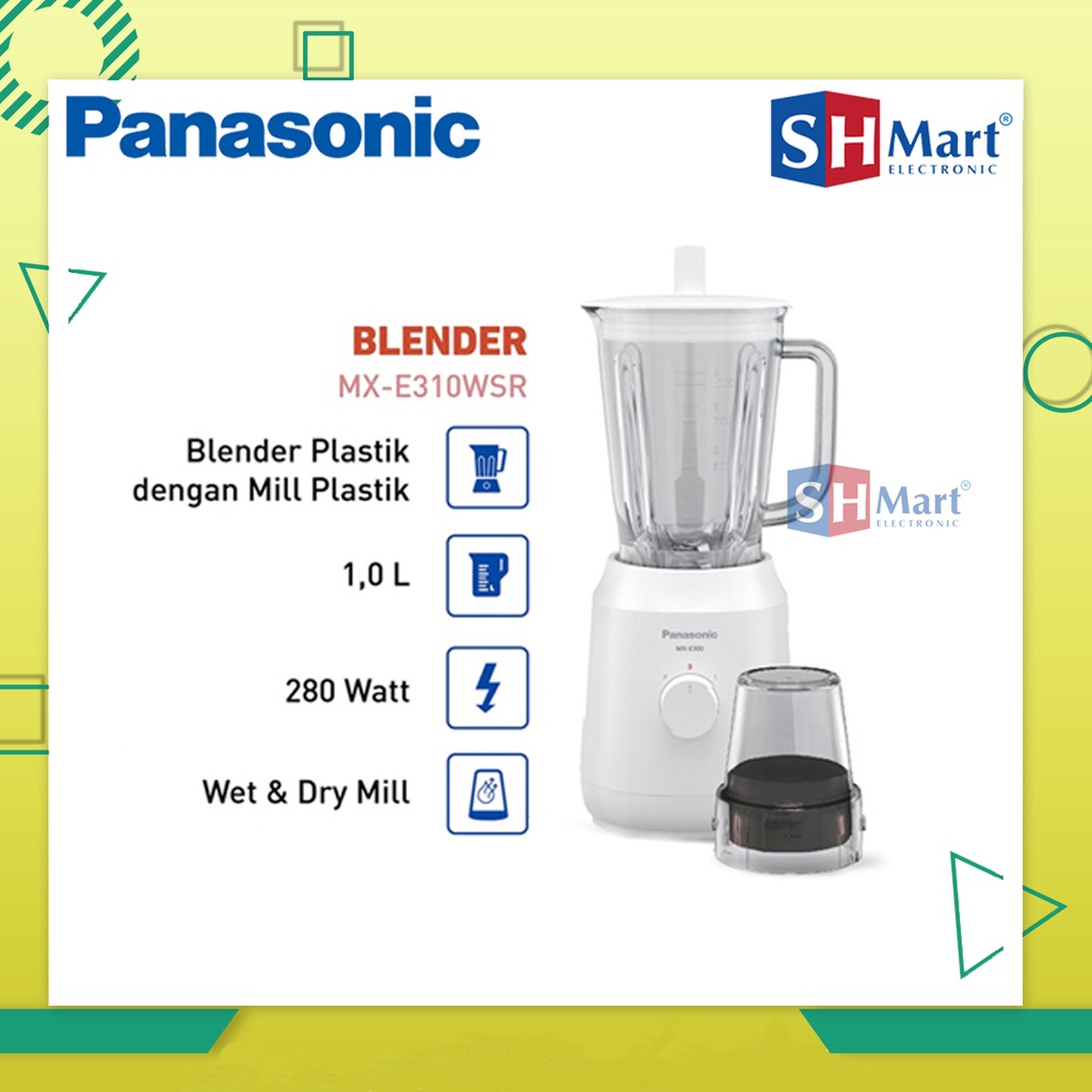 Blender Panasonic MX-E310WSR (Putih / White) Glass MXE310 E310