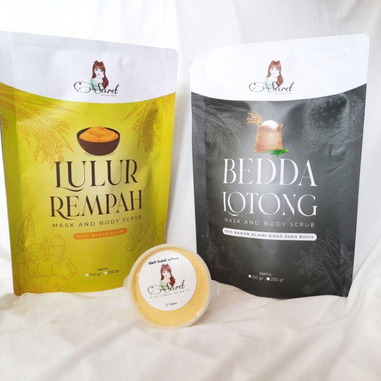 Paling Dicari.. Paket lulur viral /bedak Lotong dan lulur rempah bubuk Secret by Febhybiee 08