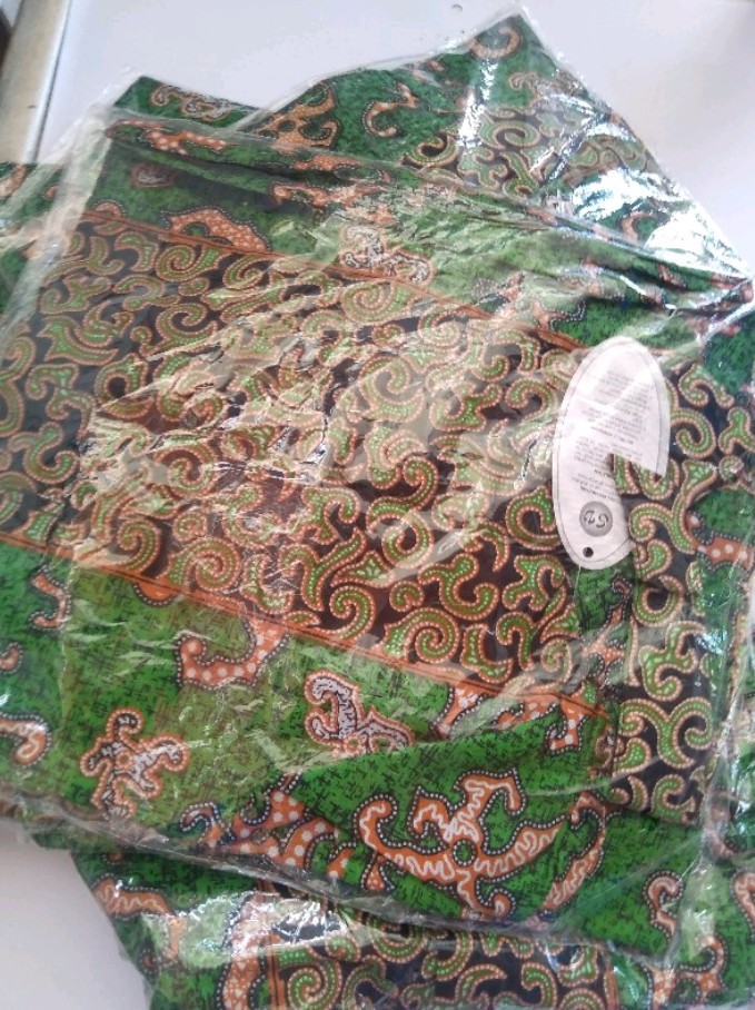 Bswart Batik Hrb026 Kenongo Hem Pendek Padi Pekalongan M L Xl Batik Pria Murah Modern Grosir
