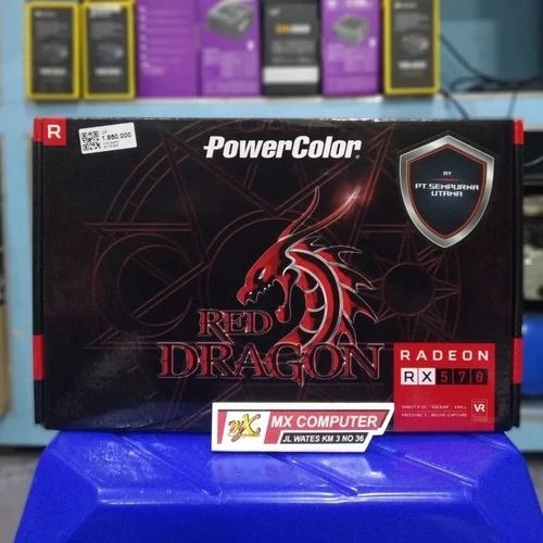 VGA POWER COLOR RX 570 4GB GDDR5 256BIT GARANSI RESMI 1Tahun