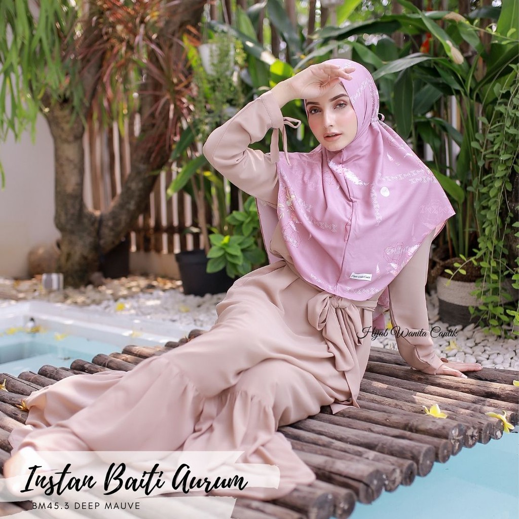 Hijabwanitacantik - Instan Baiti Aurum | Hijab Instan | Jilbab Instan-5