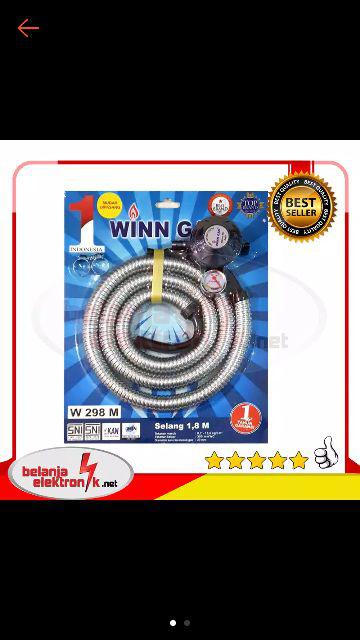 Selang Gas Regulator Paket Winn Gas W 298 Meter