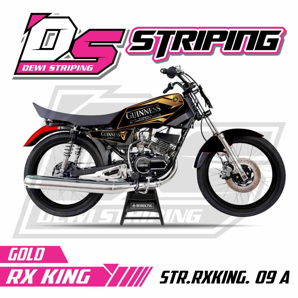 Jual COD Striping Motor Variasi List Stiker Yamaha RX KING Desain Terbaik 009 GUINNESS Indonesia Shopee Indonesia