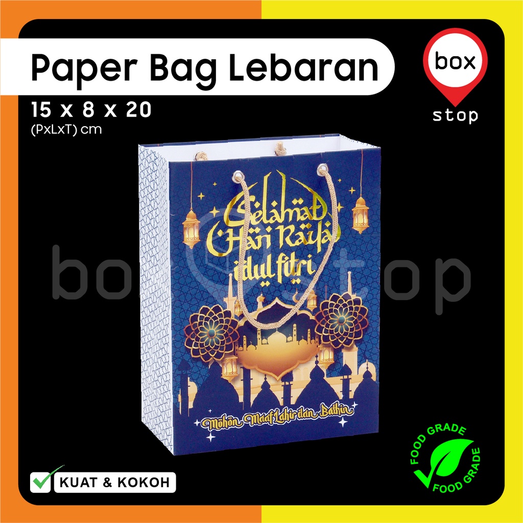 

Paper Bag Idul Fitri - Paper Bag Lebaran | 15x8x20 cm - PL-2 -( 5 Pcs )