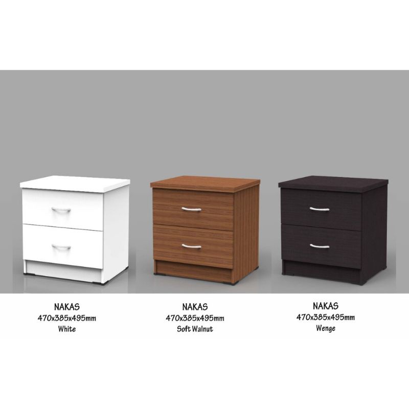 Lemari kayu kecil laci/nakas laci VIVO/bedside table ukuran 47x39x50cm