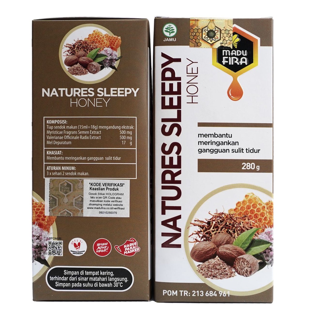 NATURES SLEEPY Madu Natures Sleepy Obat Susah Tidur Insomnia Herbal Lelap Tidur Imsomnia Ngantuk Lebih Cepat Melancarkan Peredaran darah Mengurangi Stress dan meredakan ketegangan syaraf  Menyegarkan Badan Memperbaiki Kualitas Tidur &amp; Pola Tidur