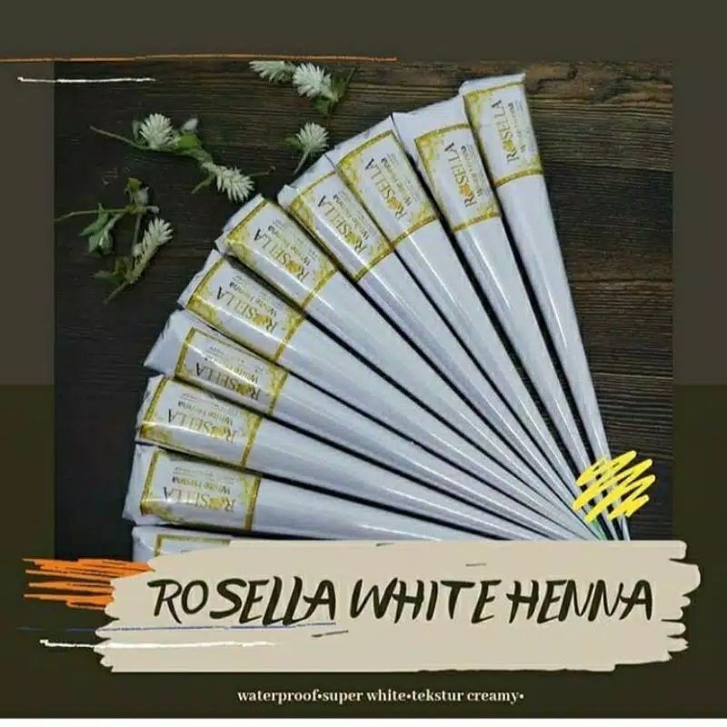 WHITE HENNA ROSELLA WARERPROOF PREMIUM