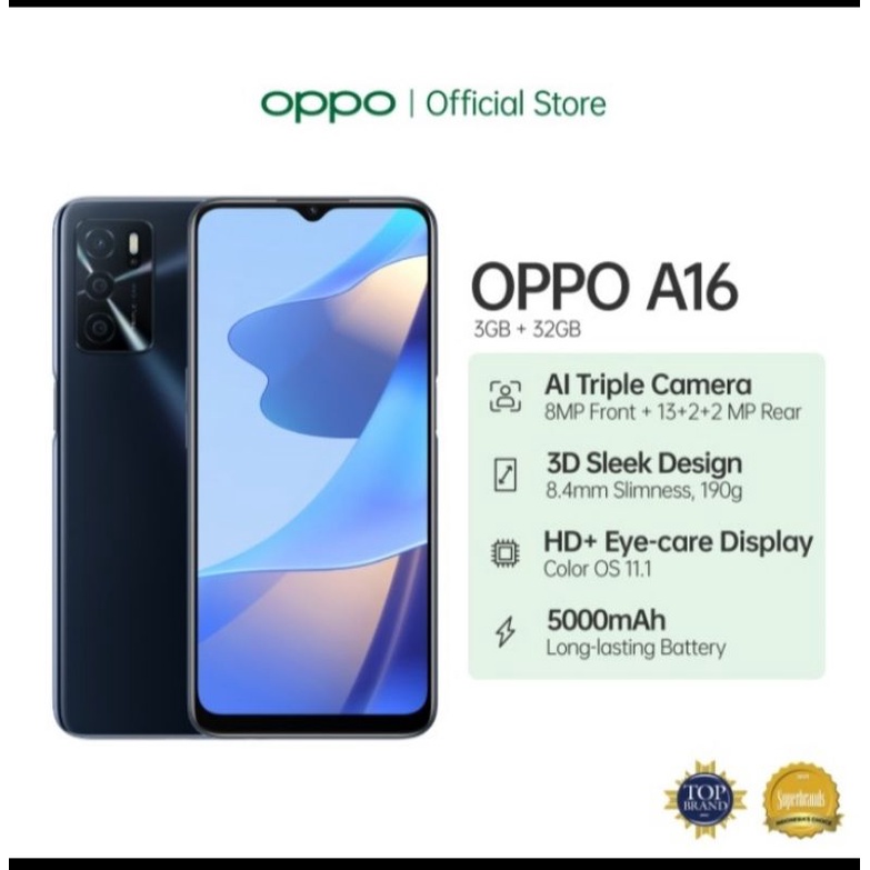Oppo A16 smartphone 32GB