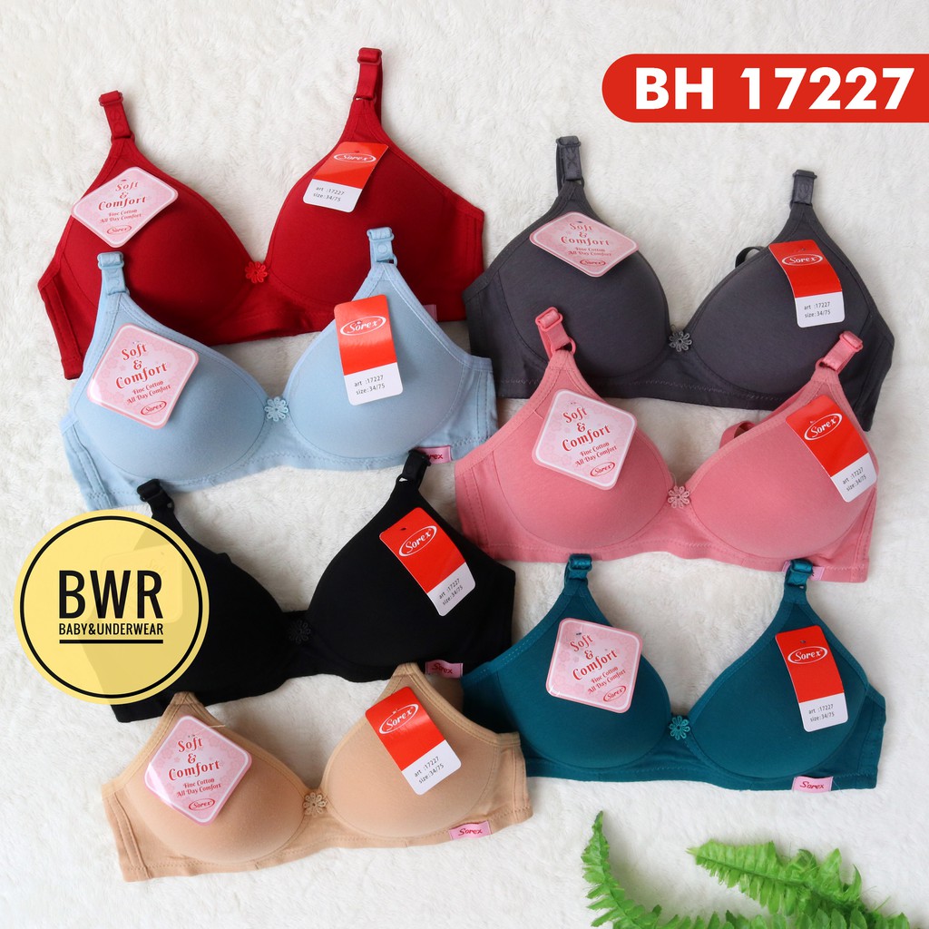 BH Sorex 17227 | Bra Sorex Busa tanpa Kawat Kait 2 Pilih Warna - Bwr