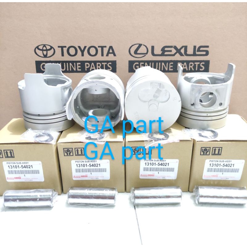 piston seher seker assy toyota hiace diesel dsl LH11 13101-54021 harga 1set 4pc