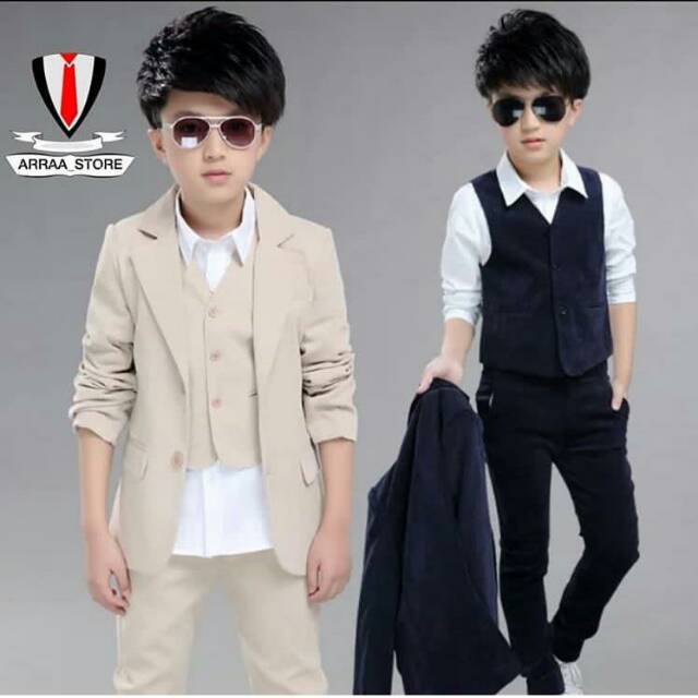 Jas anak slimfit ( jas celana vest )
