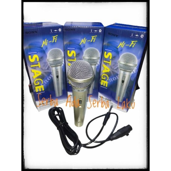 Microphone Kabel SONY SN-200 // AW-200 // Mic Karaoke Murah Berkualitas // Mic Masjid NOIS