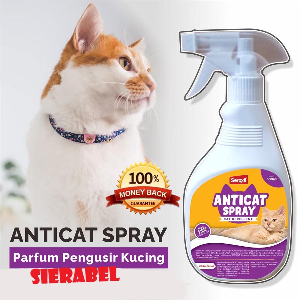 Spray Pengusir Kucing liar SEROXIL Anticat Spray Cat Repellent  kemasan Spray 500 ml