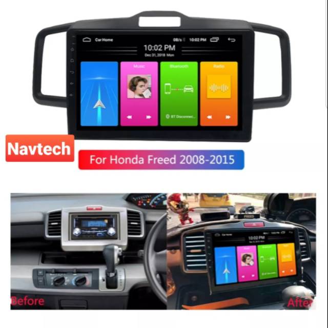 Head unit android 10 inch oem honda freed / Head unit oem honda freed