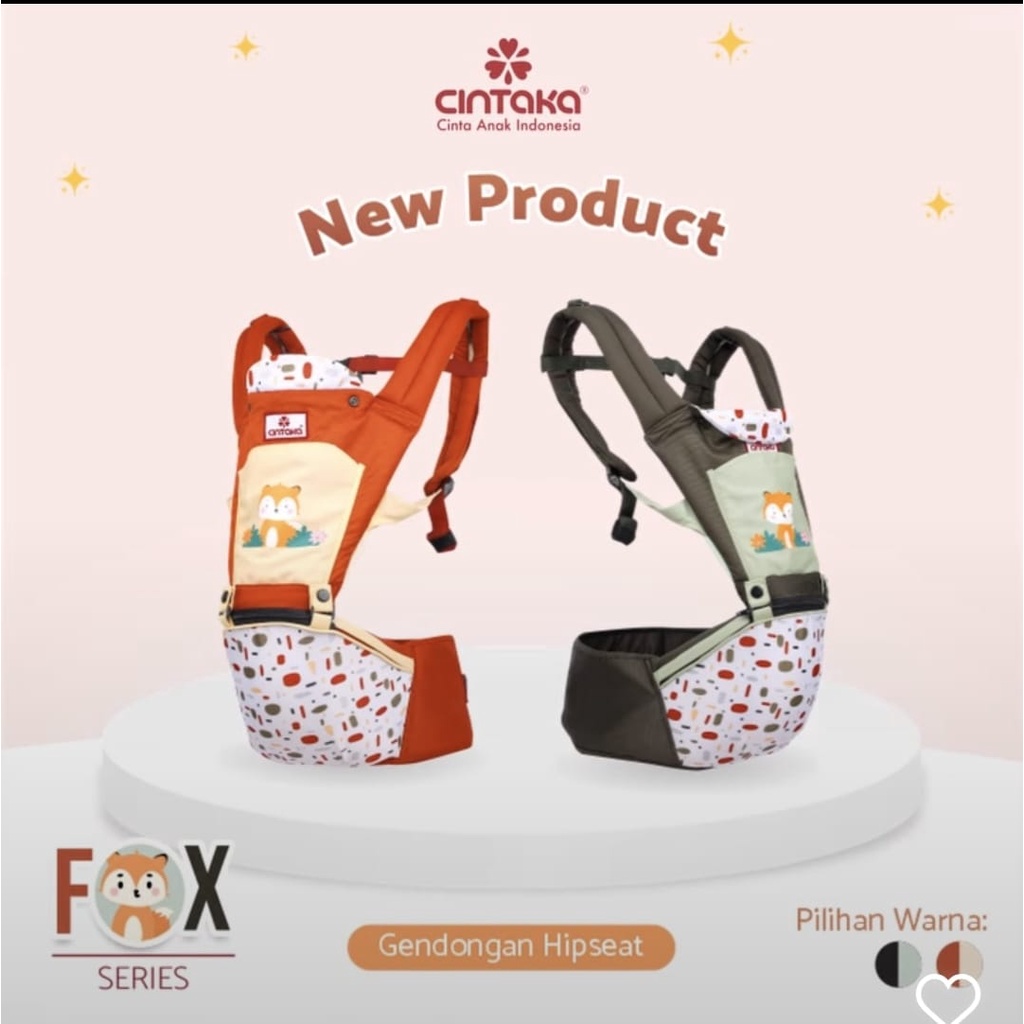 Cintaka Gendongan Bayi Hipseat 6 Posisi Fox Series - CBG 2831
