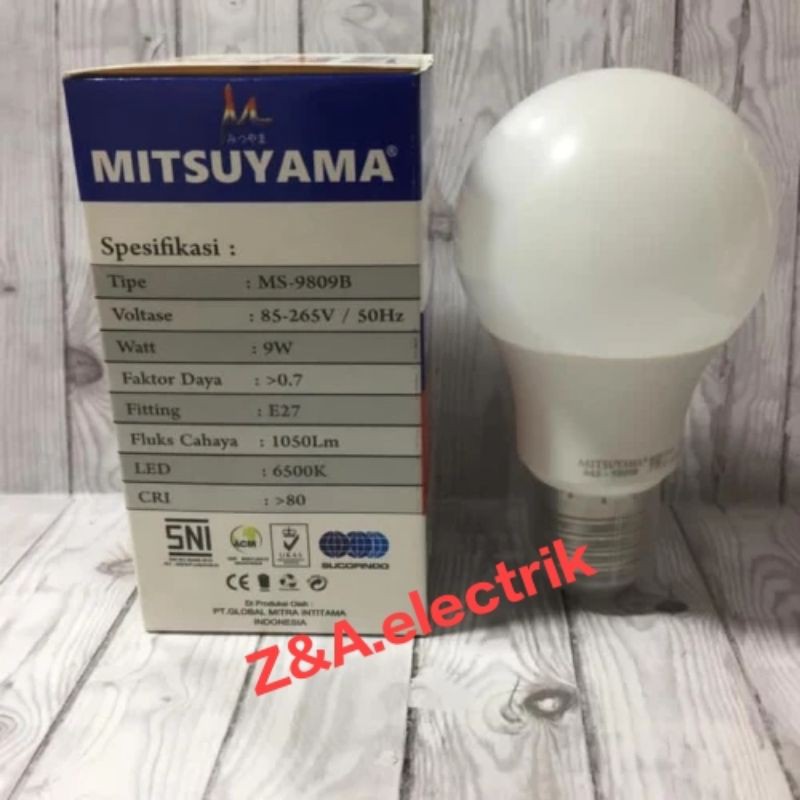Lampu Bohlam LED 9 Watt MS-9809B MITSUYAMA