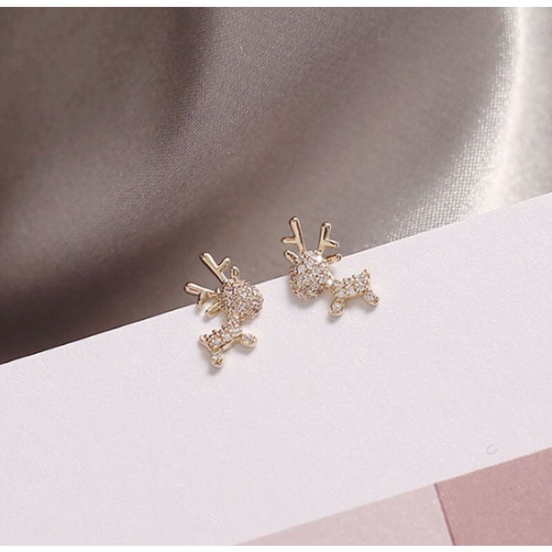 Anting Rusa Dear 925 Silver / Anting korea / Anting Fashion / Anting Anti Hitam / Anting Kekinian Murah / Anting Murah berkualitas