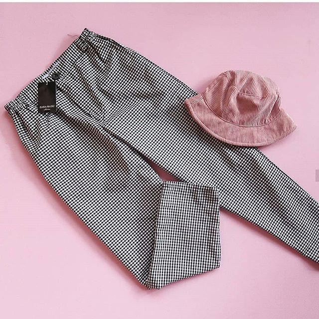 ZARA TARTAN PANTSm