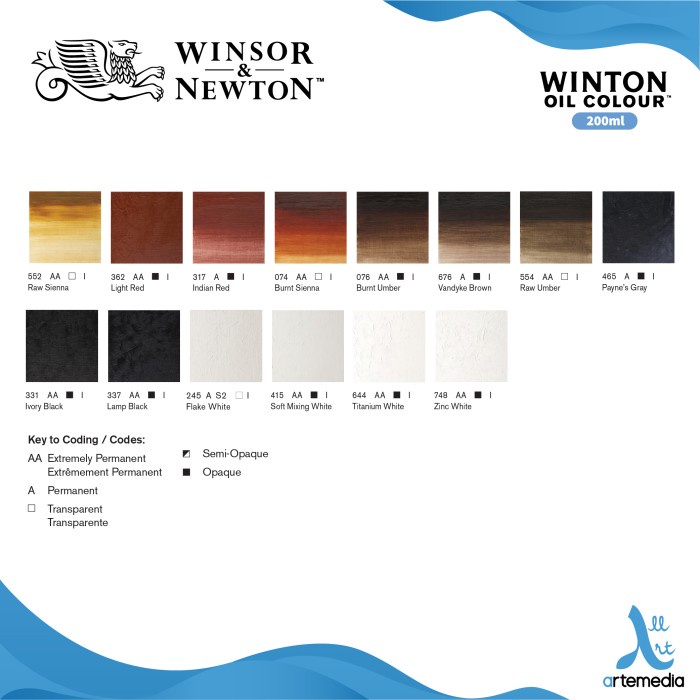 

Bergaransi Cat Minyak Winsor & Newton Winton 200Ml Oil Color Paint - 01/03 Diskon