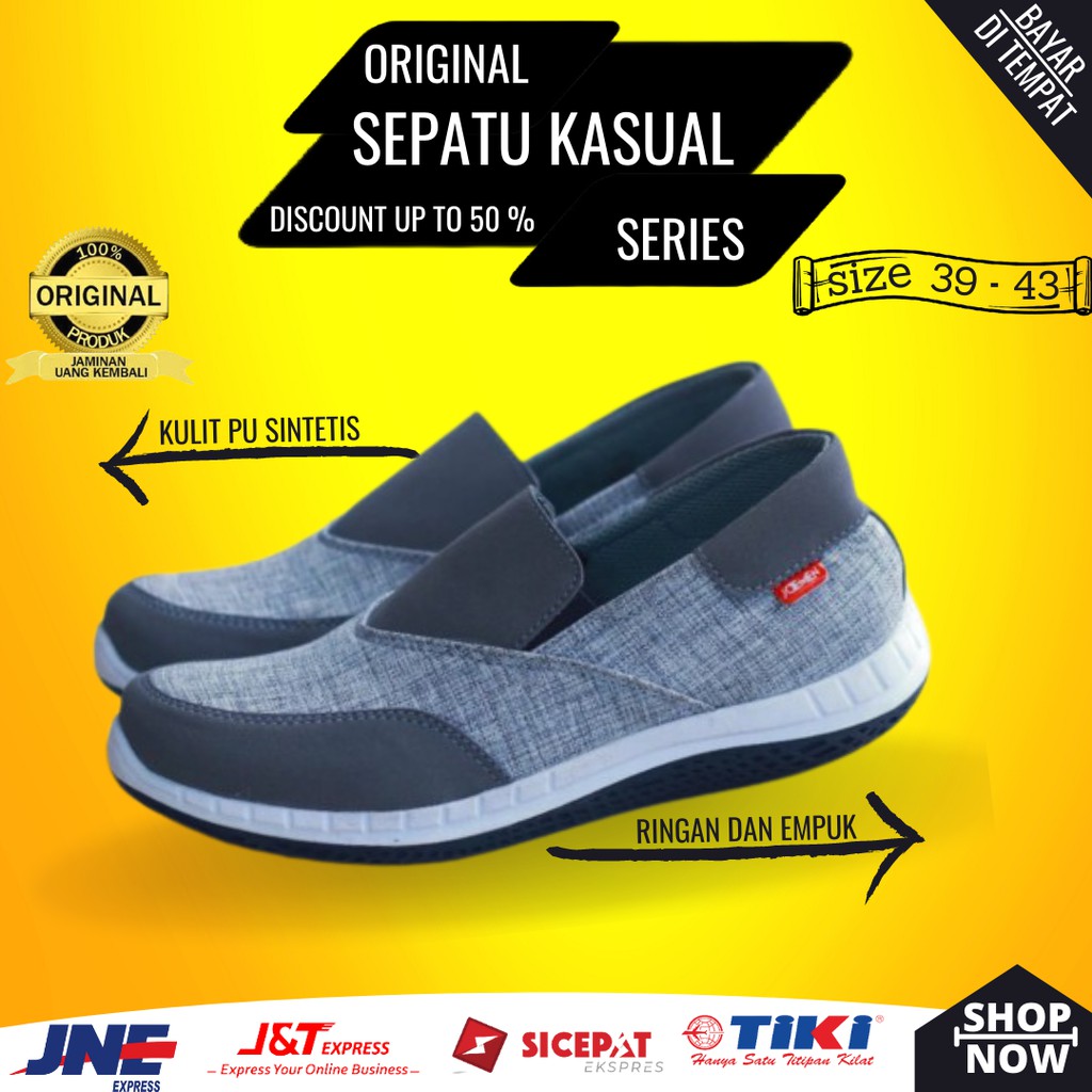 Sepatu Sneakers Kulit Pria Frosrt Original - Sepatu Pria Casual Formal Original - Sepatu Kets pria