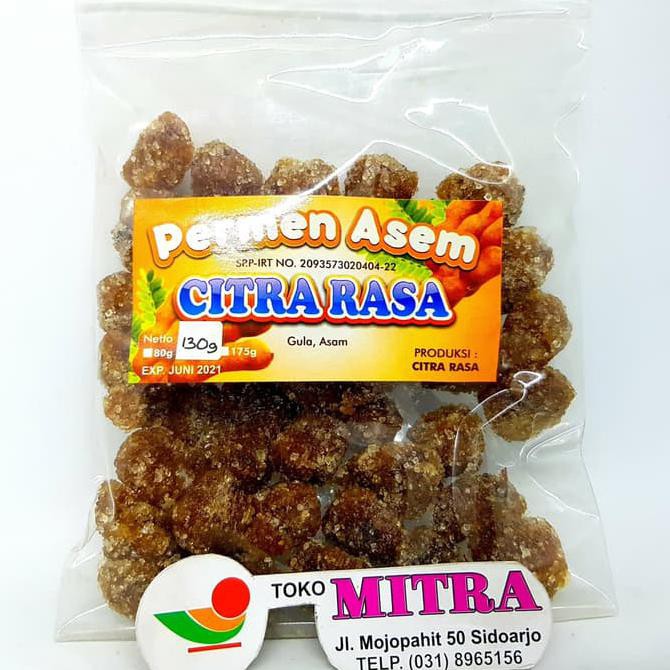 

Produk Unggulan] Citra Rasa Manisan Permen Asem 130Gr | Asli Khas Sidoarjo Oleh Jawa