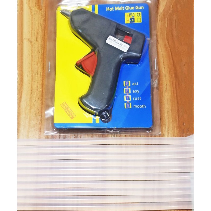 GLUE GUN / Alat Tembakan Lilin Kecil / Small Glue Gun-Glue Gun + 10 Lilin
