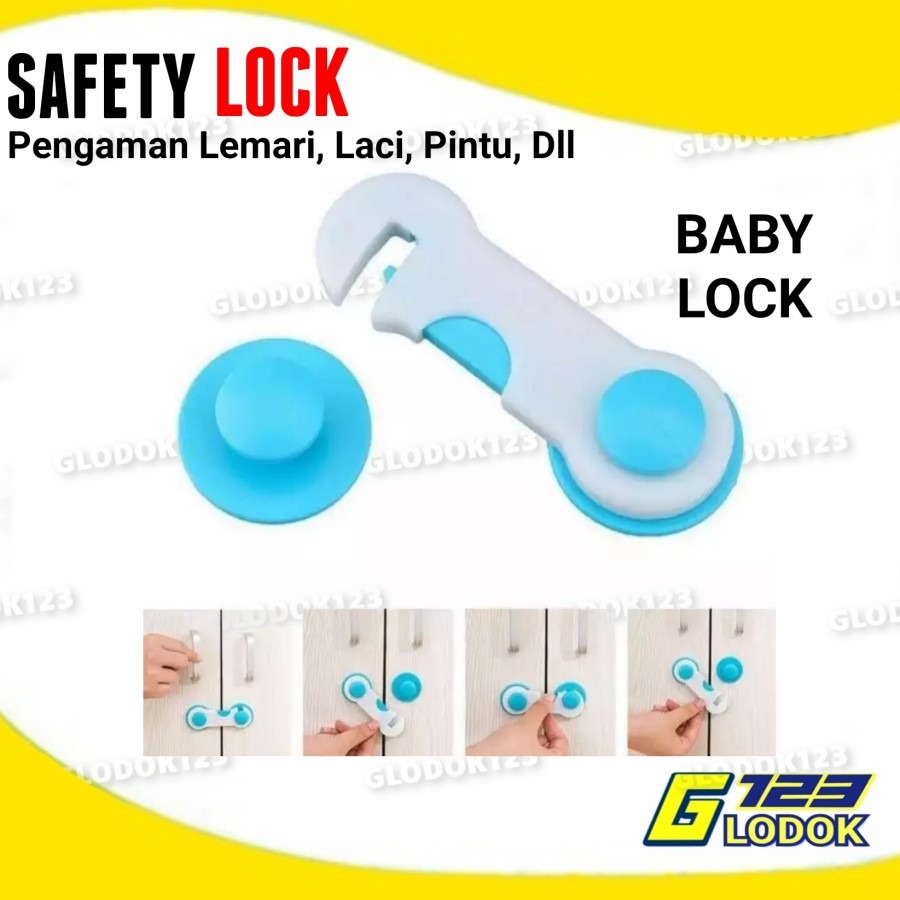 Kunci Pengaman Lemari Laci Pintu Baby Safety Lock