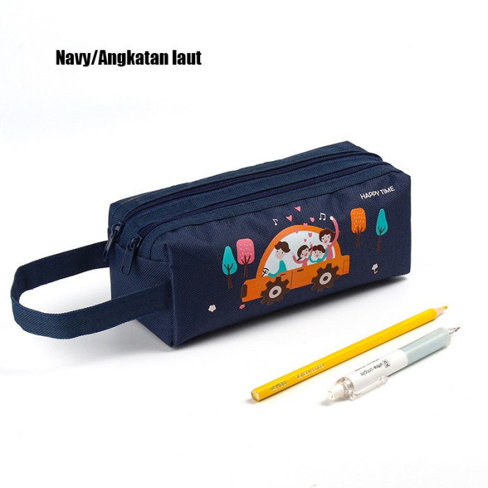 

CartoonTempat Pensil Kapasitas Besar Jumbo Study Pencil Case - Angkatan Laut
