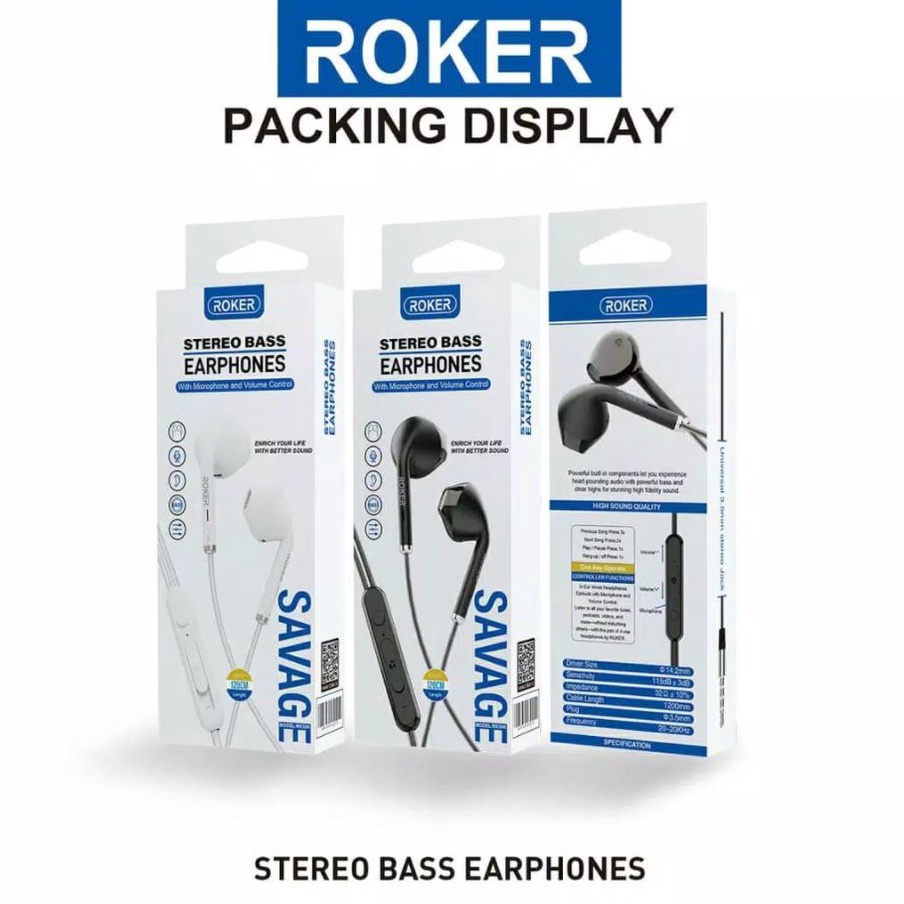 Headset Roker Earphone Roker Handsfree Savage Headset Roker RK59K Headset Roker Bass Headset Roker E