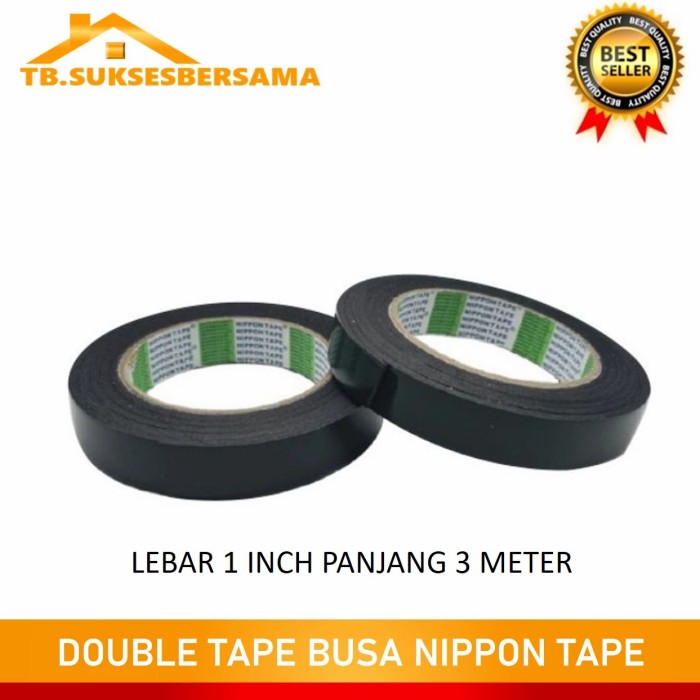 

Double Tape Foam Hijau 1 inch Nippon Tape High Quality