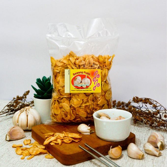 

Bawang Putih Goreng Jojo irisan 250gr Firsthand