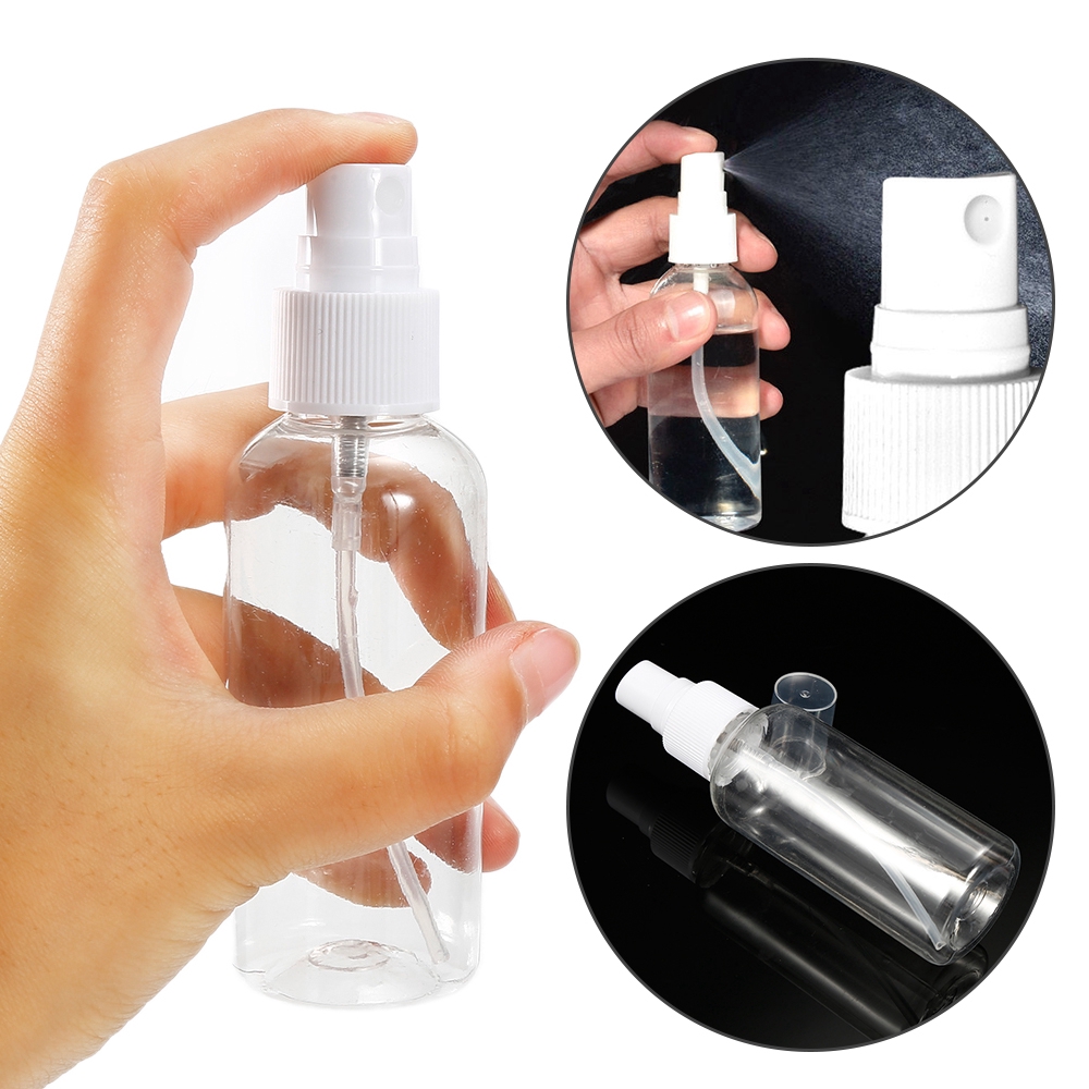  Botol  Parfum Spray Kosong  Bahan Plastik Transparan  Ukuran 